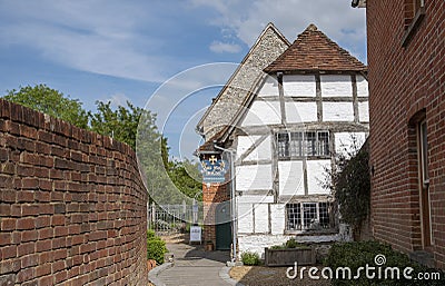 Historic house of King John in Romsey, England,UK Editorial Stock Photo