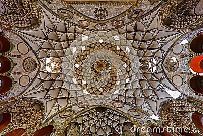 Historic house known as Boroujerdi house, Kashan, Iran Editorial Stock Photo