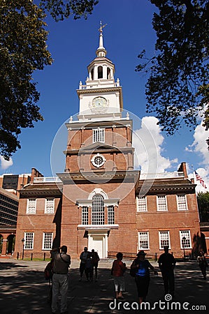 Historic Independence Hall Editorial Stock Photo