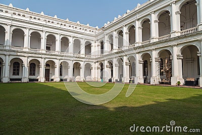 Historic Indian museum gothic architectural building at Kolkata, India Editorial Stock Photo