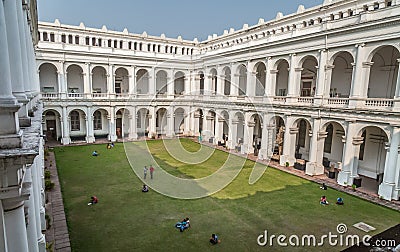 Historic Indian museum gothic architectural building at Kolkata, India Editorial Stock Photo