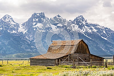 Historic John Moulton Barn Stock Photo