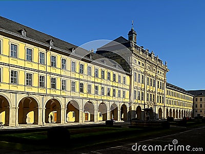 The historic Juliusspital in Wuerzburg / Germany / Franconia Stock Photo