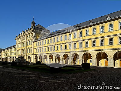 The historic Juliusspital in WÃ¼rzburg / Germany / Franconia Stock Photo