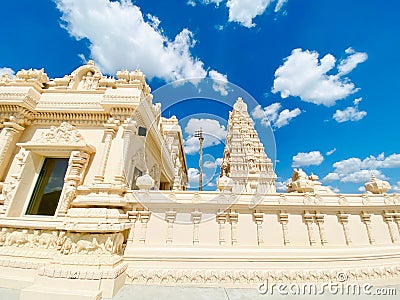 Historic Karya Siddhi Hanuman Hindu Temple on a sunny day Stock Photo