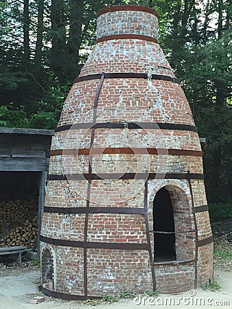 Historic Kiln recreated Editorial Stock Photo