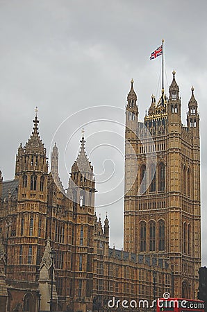 Gloomy Day at Big Ben Stock Photo