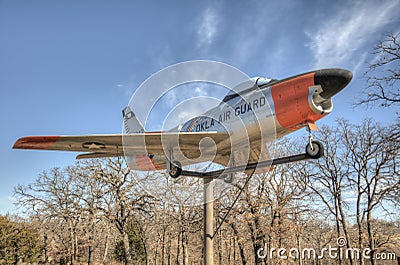 Historic military fighter jet Editorial Stock Photo