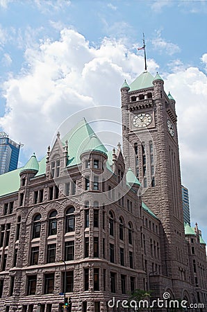 Historic Minneapolis City Hall Corner Stock Photo