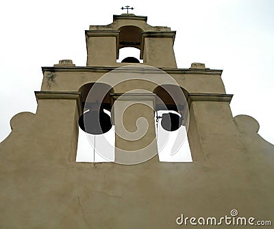 Spanish Colonial Mission Bells Stock Photo