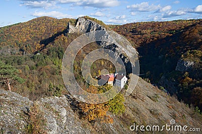 Svaty Jan pod Skalou, Central Bohemia, Czech republic Stock Photo