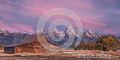 Historic Moulton Barn Stock Photo