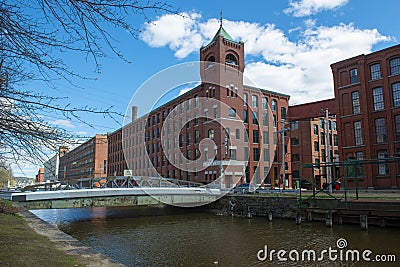 Historic Pacific Mills in Lawrence, Massachusetts, USA Editorial Stock Photo