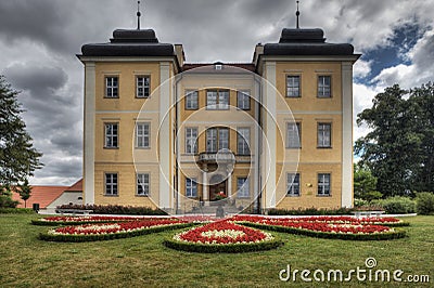 Historic palace in Lomnica Stock Photo