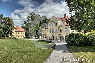 Historic Palace in Lomnica, Poland Stock Photo