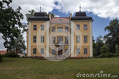 Historic Palace in Lomnica, Poland Editorial Stock Photo