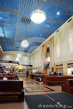 Historic Penn Station Newark, New Jersey Editorial Image