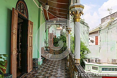 Historic Pinang Peranakan Mansion Editorial Stock Photo