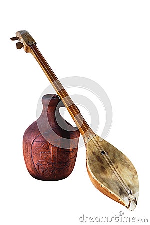 Historic pitcher and music Stock Photo