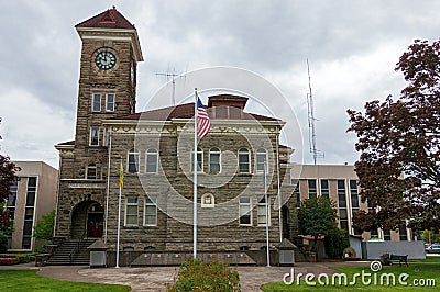 The Historic Polk County Courthouse was Built in 1899 in Dallas, Oregon Editorial Stock Photo