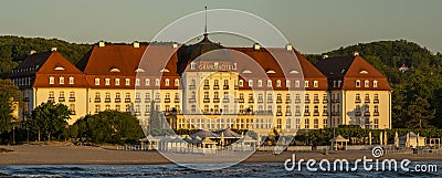 The historic and prestigious Grand Hotel in Sopot Editorial Stock Photo