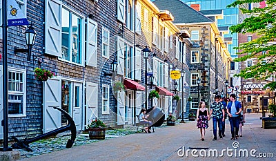 Historic Properties, Halifax Nova Scotia, Canada Editorial Stock Photo