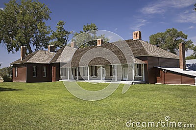 Historic ranch house Editorial Stock Photo