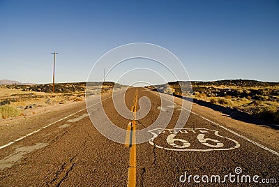 Historic Route 66 Stock Photo