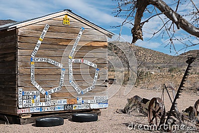 Historic Route 66, Hackberry General Store Editorial Stock Photo