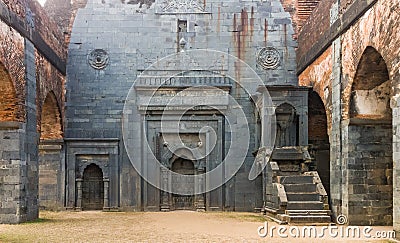 The ancient Adina Masjid mosque in the village of Pandua near the city of Malda in West Bengal, India Stock Photo