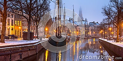 Historic sailing ships Groningen Stock Photo