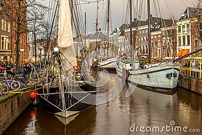 Historic sailing ships Editorial Stock Photo