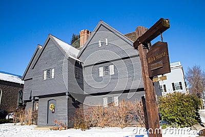 Historic Salam Massachusetts Witch house Editorial Stock Photo