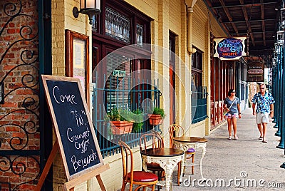 Historic Seville Quarter, Pensacola Editorial Stock Photo