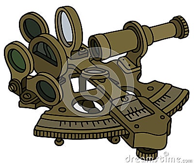 Historic sextant Vector Illustration