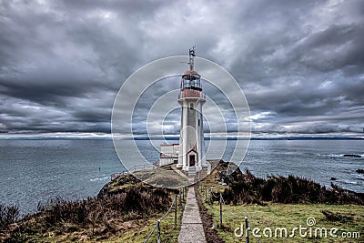 Sheringham Lighthouse Southern Vancouver Island British Columbia Canada Stock Photo