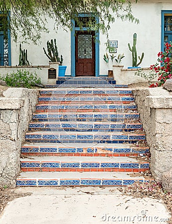 Historic Spanish residence, southwest USA Editorial Stock Photo