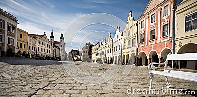 Historic Square,Czech Republic Stock Photo