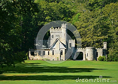 Historic Squires Castle Cleveland Metroparks Willoughby Hills Ohio Stock Photo