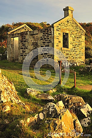 Historic steamer terminal, Argyll, Scotland Stock Photo