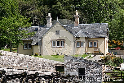 Historic stone house Stock Photo