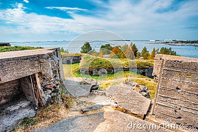 Historic Suomenlinna, Sveaborg maritime fortress Stock Photo