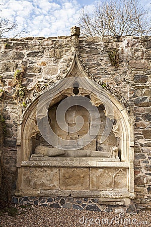 Historic tomb at Fordyce Kirk in Aberdeenshire. Stock Photo