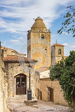 Historic Torre del Alfiler tower in Trujillo Stock Photo