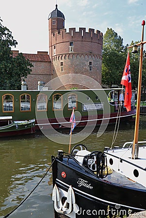 historic tower Zwolle Editorial Stock Photo