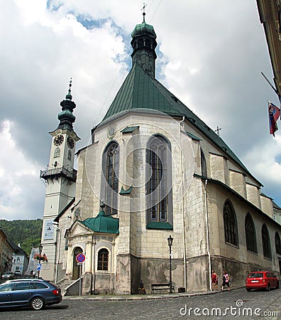 City BanskÃ¡ Å tiavnica Editorial Stock Photo