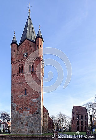 Historic town church in Niedersachsen Stock Photo