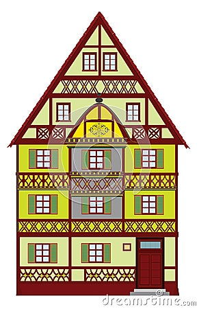 Historic townhouse from the Middle Ages 3 Stock Photo