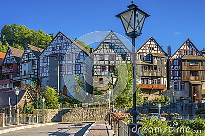 The historic townscape of Schiltach Editorial Stock Photo