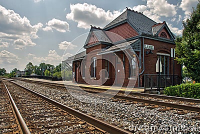 Historic Train Station Stock Photo